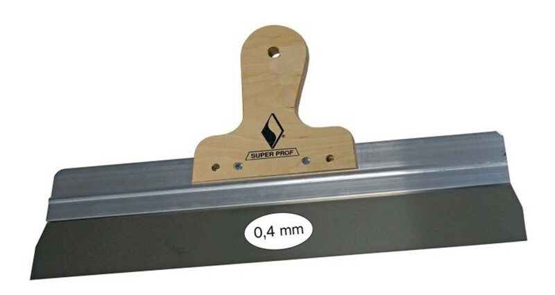 Spackmes - Super Prof - aluminium 170 mm RVS met houten greep