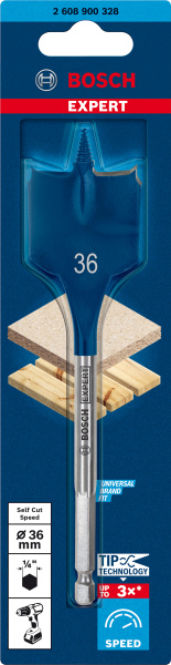 Bosch 2608900328 EXPERT Speedboor Self Cut Speed, Zeskantschacht 36 X 152mm - Detailed view of the product