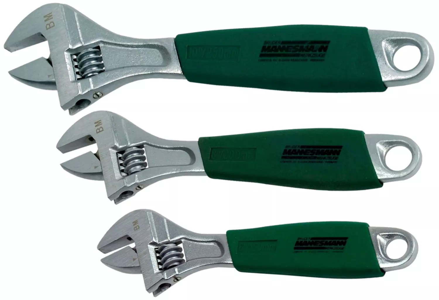 Brüder Mannesmann 19880 3-delige Verstelbare Moersleutelset thumbnail 4