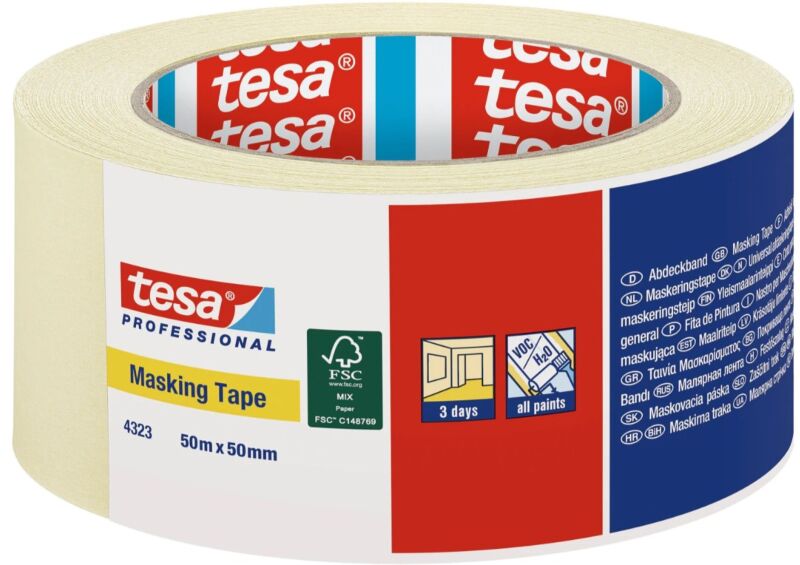 Tesa 4323 Professional Afplaktape - 50mm X 50m - Default image for the product
