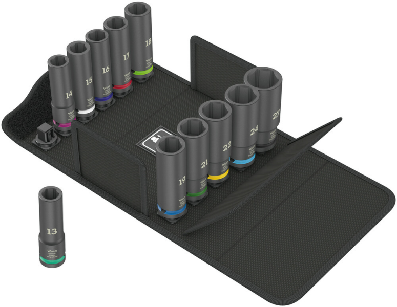 Wera 05004841001 8790 C Impaktor Deep Set 1 11-delige Dopsleutelset - 1/2" - Detailed view of the product