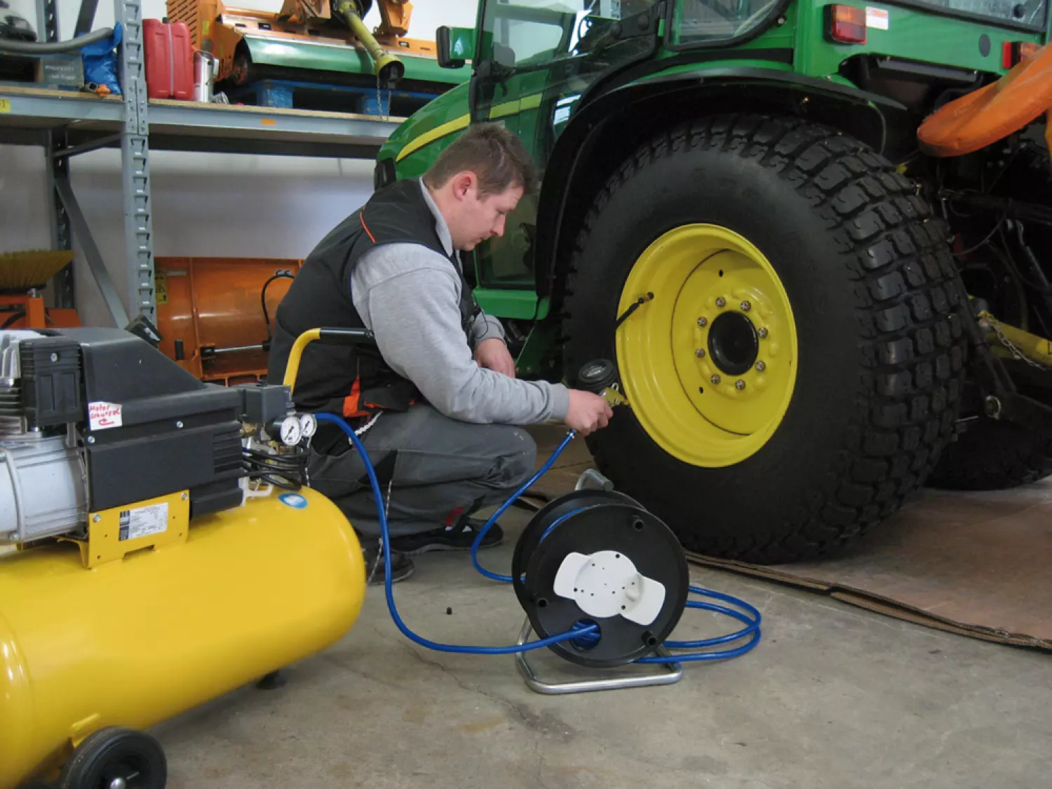 Brennenstuhl 1127020 Perslucht Slanghaspel Standard - Slang-Ø 6/12mm Armatuur DIN - 20m thumbnail 2