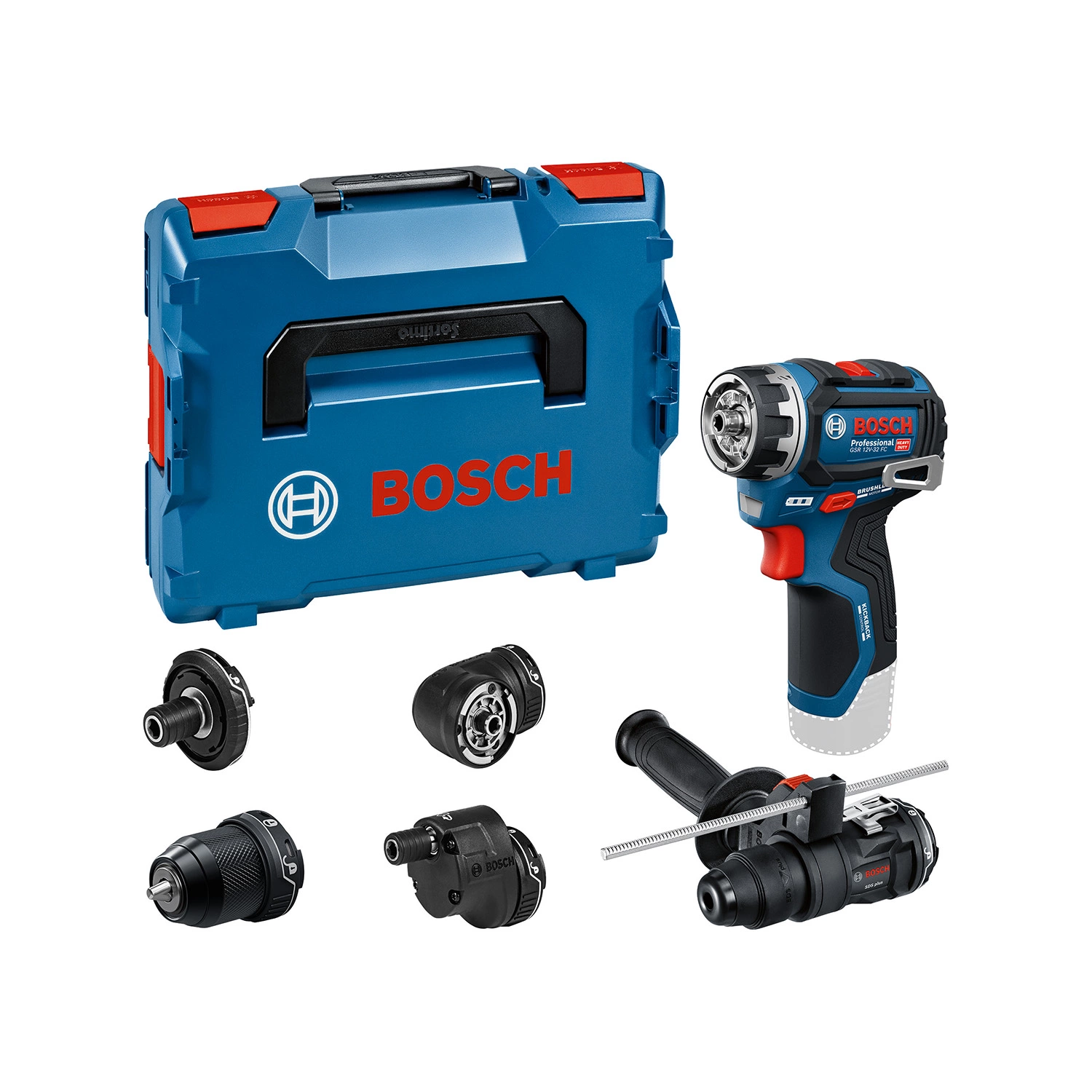 Bosch GSR 12V-32 FC 12V Accu Schroefboormachine Body Met Opzetstukken In L-Boxx