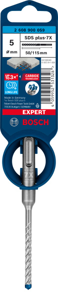 Bosch 2608900059 EXPERT Hamerboor SDS Plus-7X - 5x50x115mm - Detailed view of the product