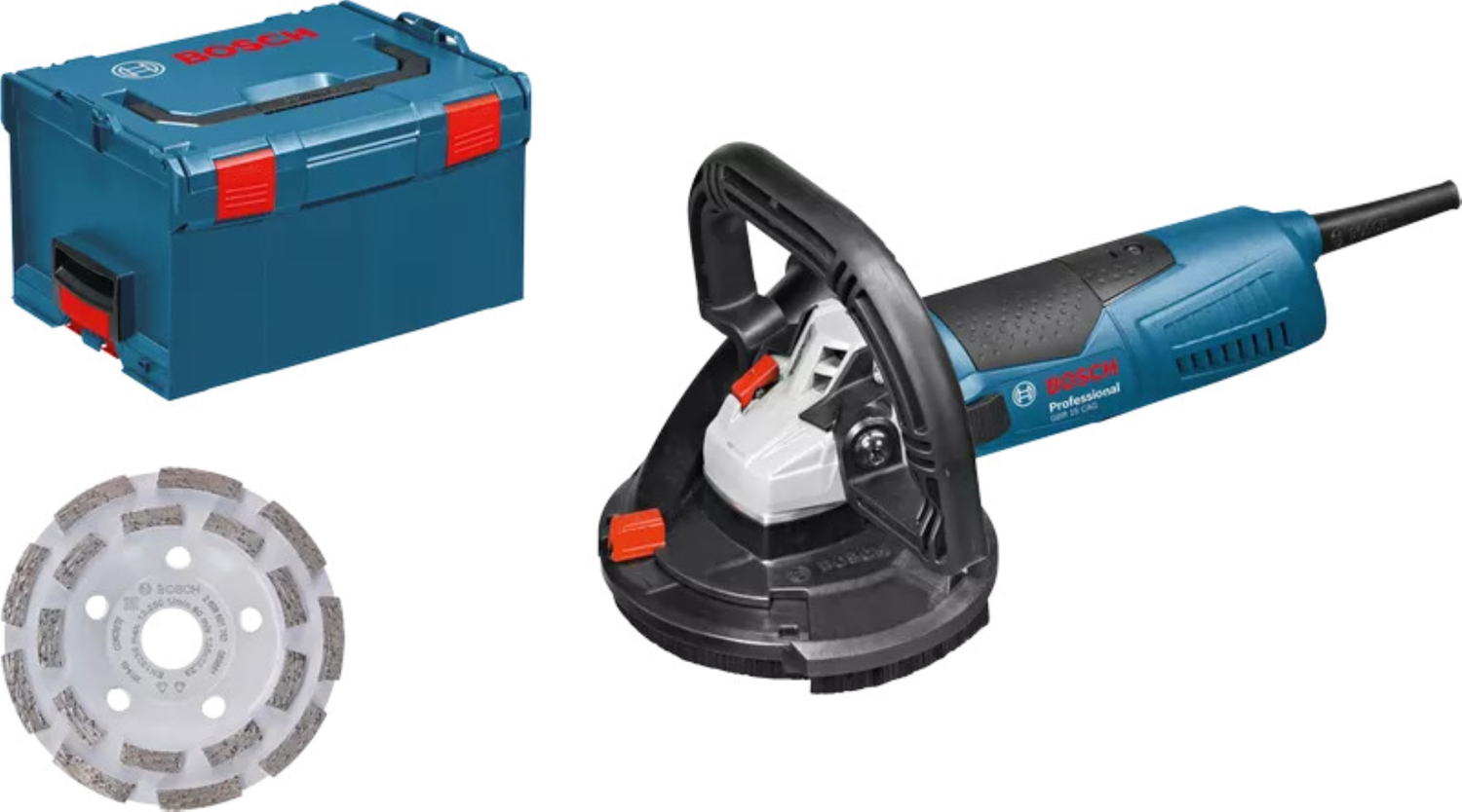 Bosch GBR 15 CAG Betonschuurmachine In L-Boxx - 1500W - 125mm