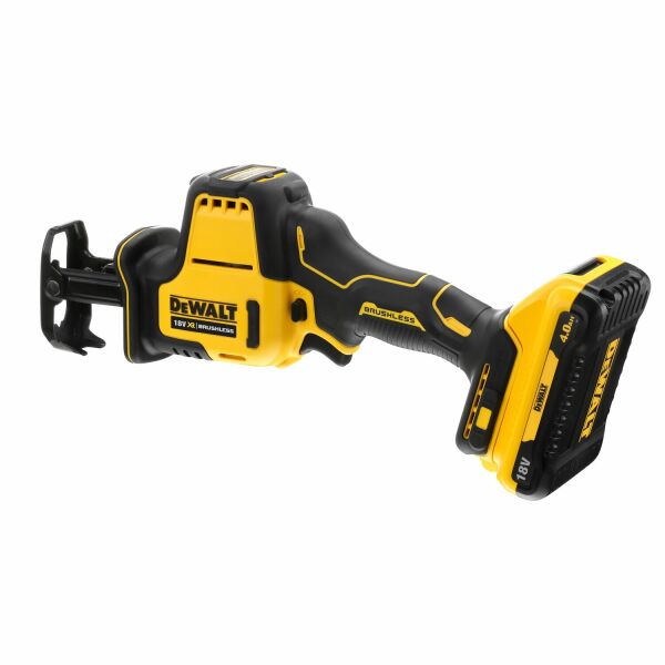 DeWALT DCS369M2 18V Li-ion XR Accu Reciprozaag Set (2x 4.0Ah) In TSTAK - Koolborstelloos - Detailed view of the product