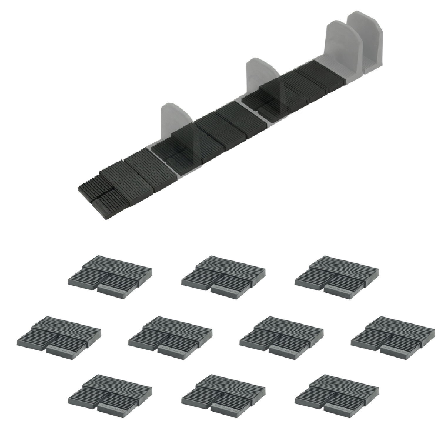 StealthMounts DHSP-SPACE-10 Drawer Hive Spacer Afstandhouder Voor Ladekast - Zwart - 10 Stuks