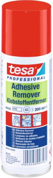 Lijmresten verwijder spray 200ml - Tesa - Hobby/klusbenodigdheden - Lijm/plaksel verwijderen - Verwijderspray - Lijm verwijderaar