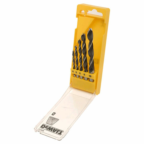 DeWALT DT4535 5-delige Houtspiraalboor Set In Cassette - 4-10mm - Default image for the product