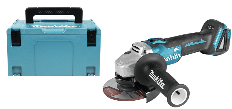 Makita DGA504ZJ 18V Li-Ion Accu Haakse Slijper Body In Mbox - 125mm - Koolborstelloos EAN: 88381683951