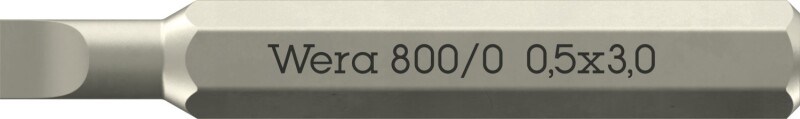 Wera 05058105001 800/0 Micro Bit - 0,50 X 3,0 X 30 Mm