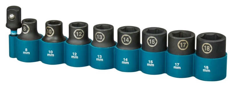 Makita E-16645 Impact Black Krachtdoppenset - 9-delig - 1/2''VK - Detailed view of the product