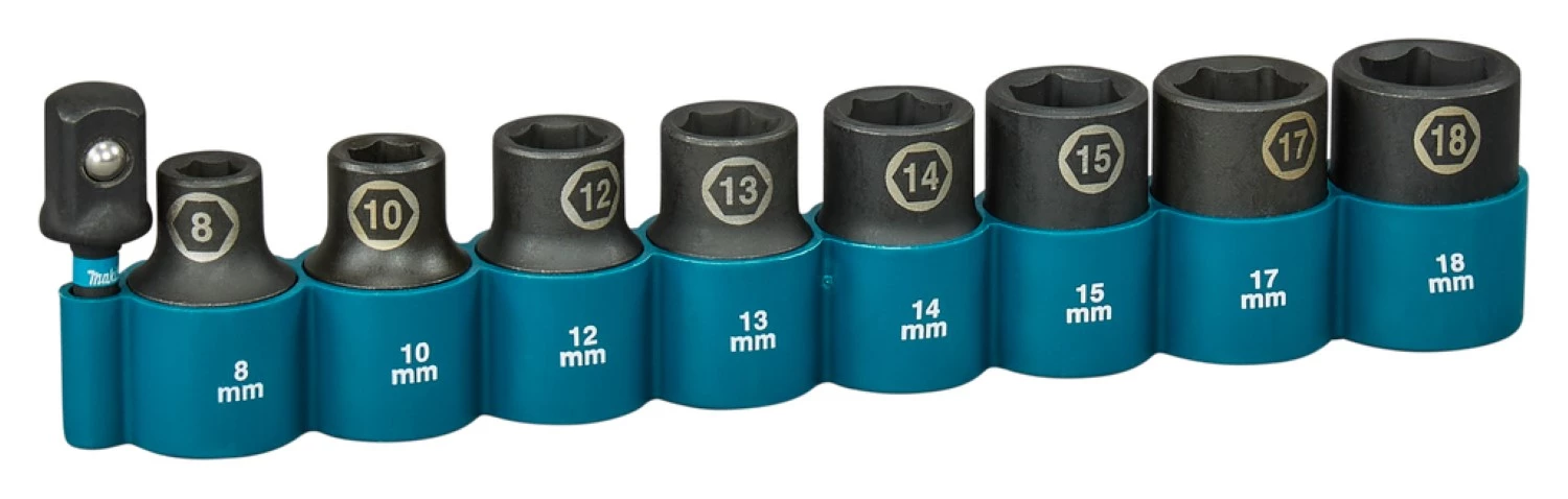 Makita E-16645 Impact Black Krachtdoppenset - 9-delig - 1/2''VK