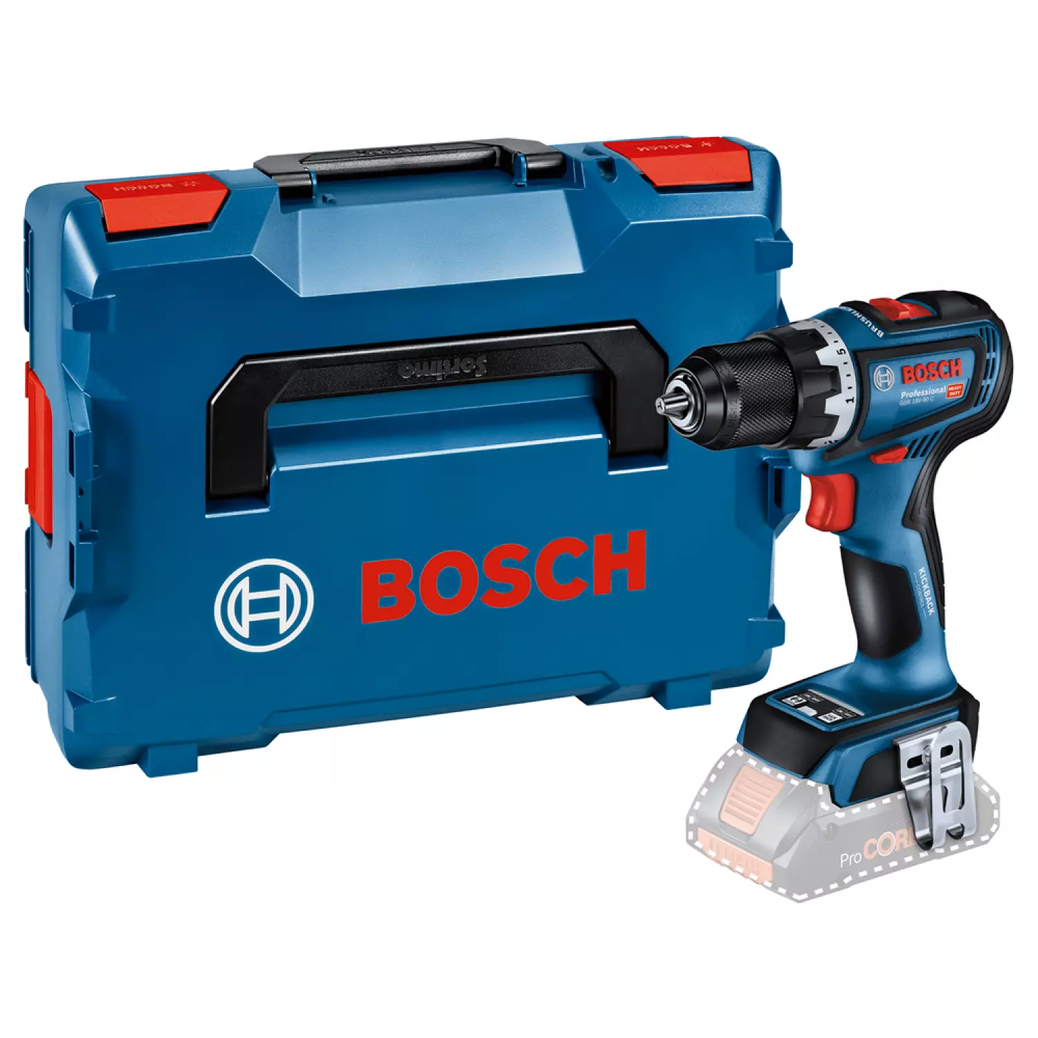 Bosch GSR 18V-90 C 18V Li-ion Accu Schroefboor Body In L-Boxx - 64 Nm