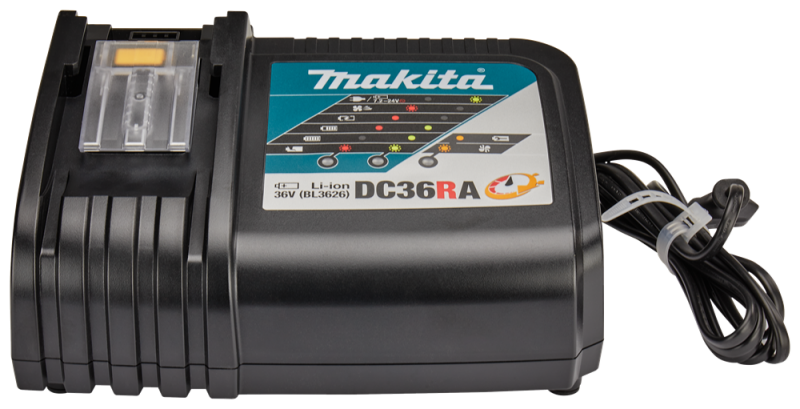 Makita DC36RA 36V Li-Ion Accu Snellader - Detailed view of the product