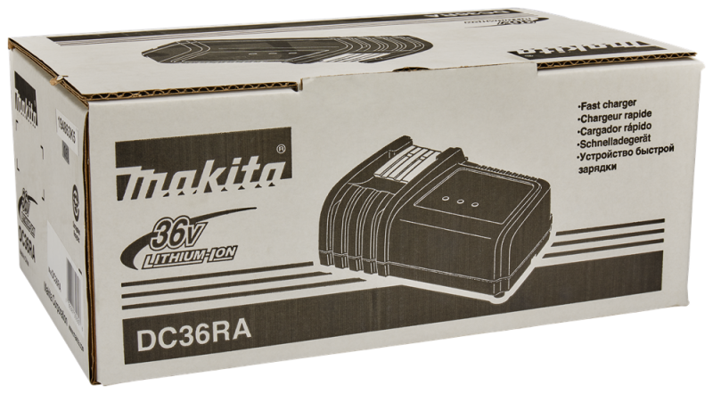 Makita DC36RA 36V Li-Ion Accu Snellader - Detailed view of the product