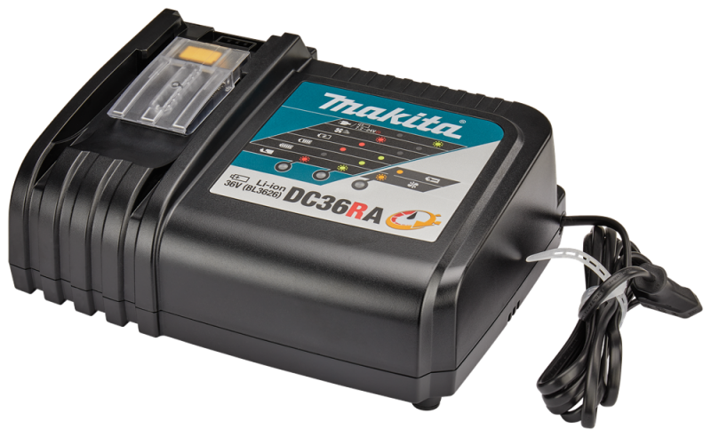 Makita DC36RA 36V Li-Ion Accu Snellader - Detailed view of the product
