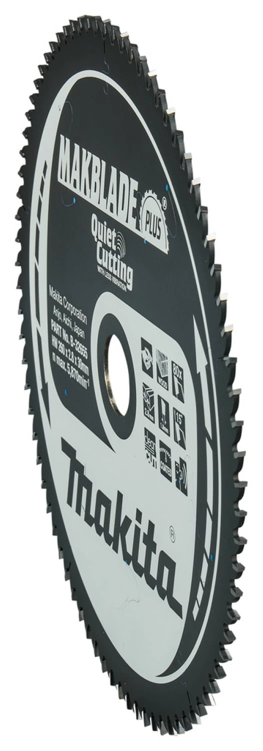 Makita B-32655 Makblade-Plus Tafelzaagblad - 260 X 30 X 80T - Hout thumbnail 2