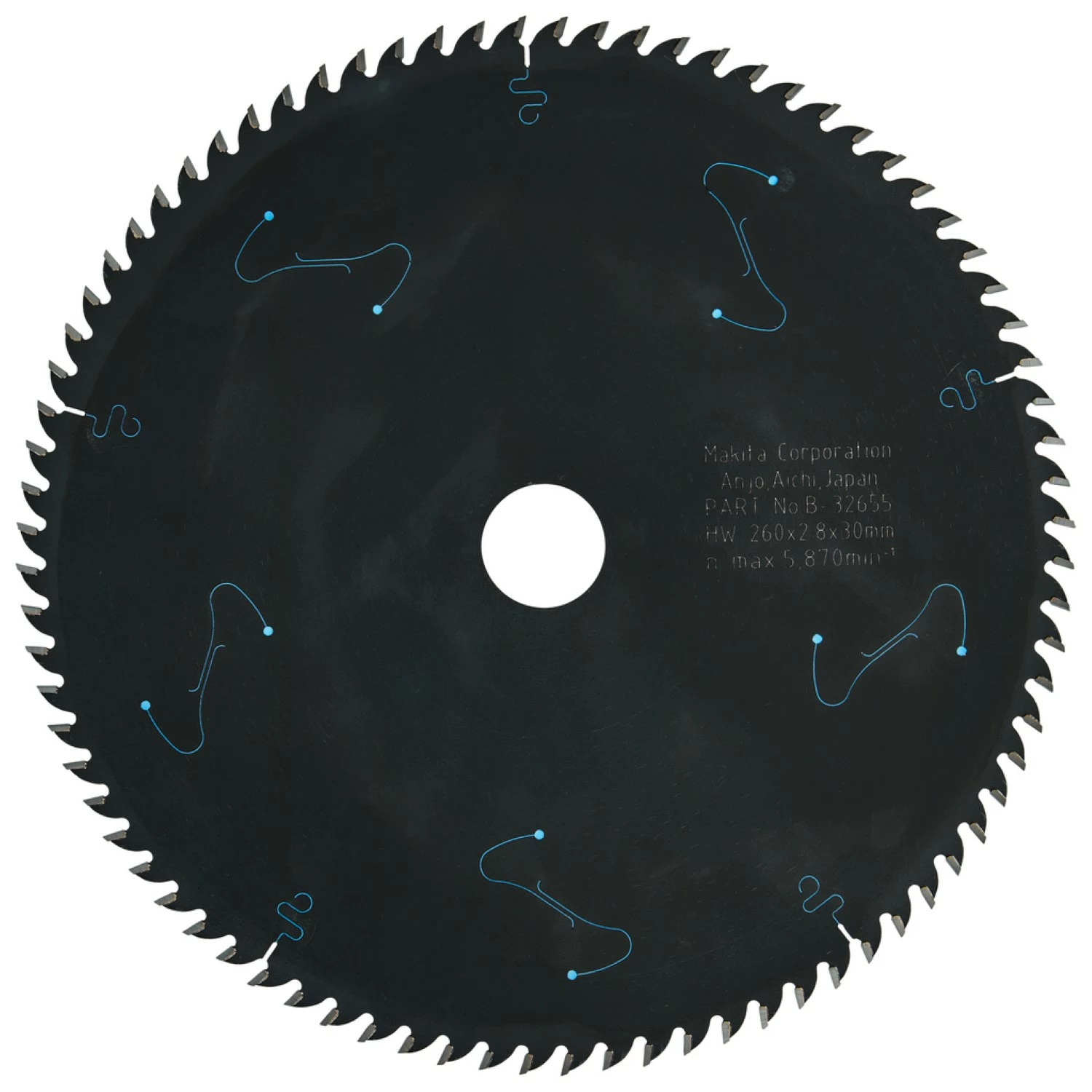 Makita B-32655 Makblade-Plus Tafelzaagblad - 260 X 30 X 80T - Hout thumbnail 4