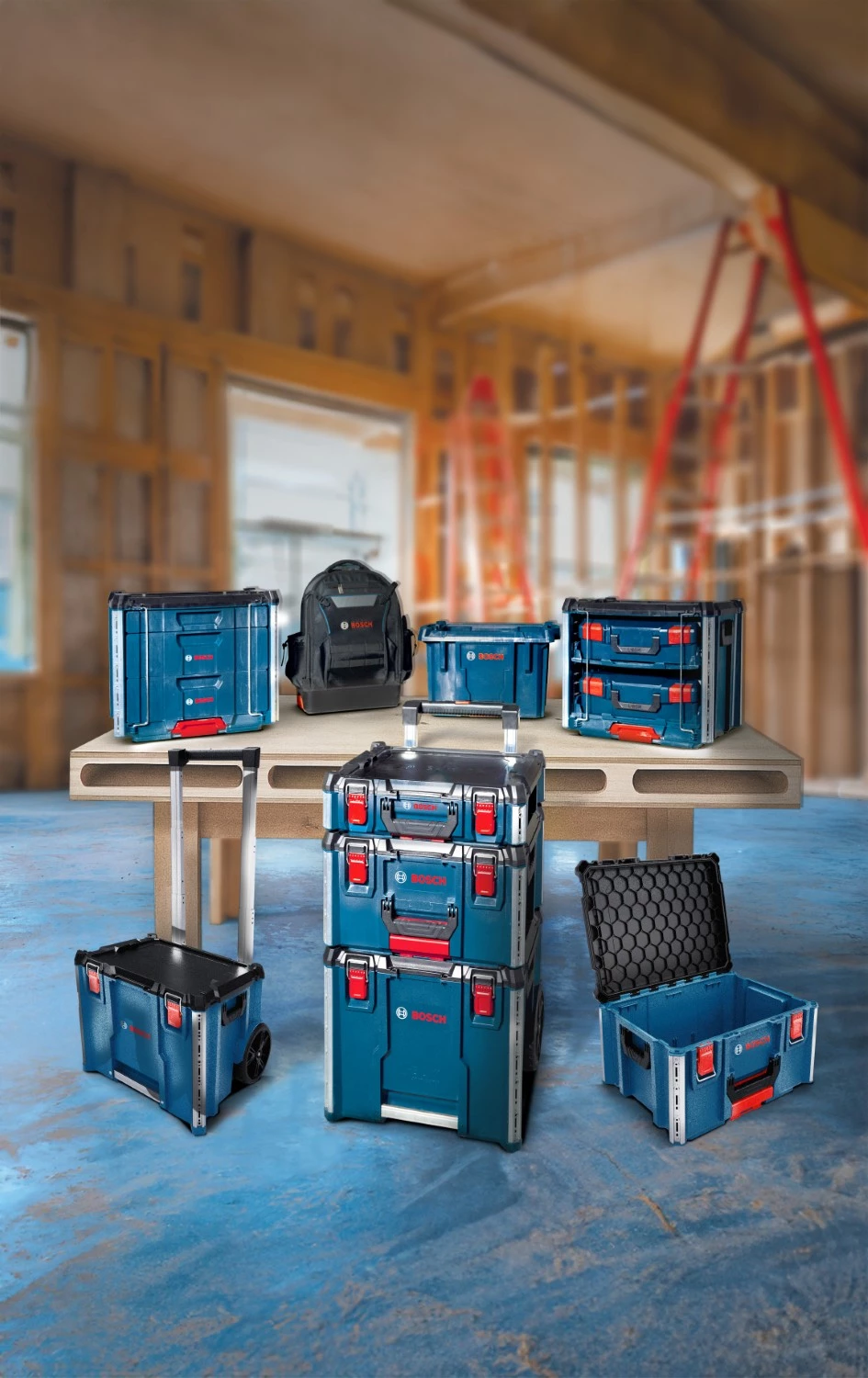 Bosch 1600A037E1 Opbergkoffer Trolley L-Boxx Contractor 476 Professional thumbnail 3