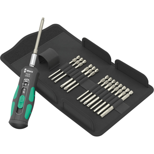 Wera 05075851001 16-delig 7515/16 Kraftform Safe-Torque Speed Universal 1 Schroevendraaierset In Etui