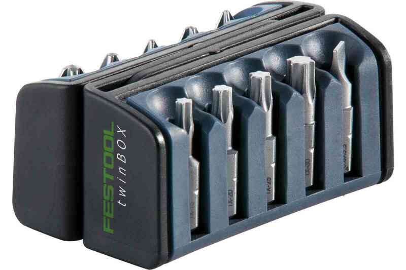 Festool BOX BB-MIX 10 Delige Bitset - PH1/2 - PZ1/3 - SZ0,8x5,5 - TX15-30