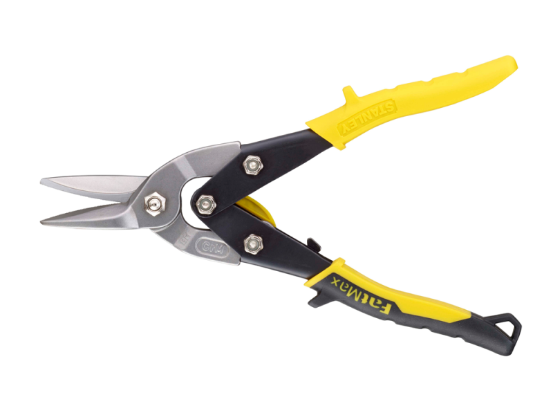 Stanley 2-14-563 FatMax Blikschaar Zware Bekken - Recht - 250mm - Geel - Detailed view of the product