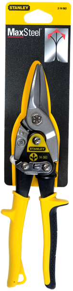 Stanley 2-14-563 FatMax Blikschaar Zware Bekken - Recht - 250mm - Geel - Detailed view of the product