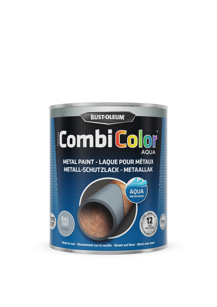 rust-oleum combicolor aqua hoogglans ral 7001 0.75 ltr