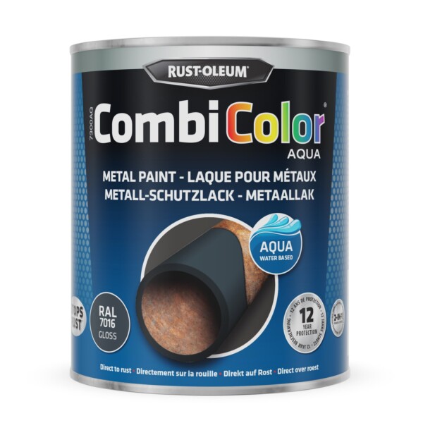 rust-oleum combicolor aqua hoogglans ral 7001 0.75 ltr