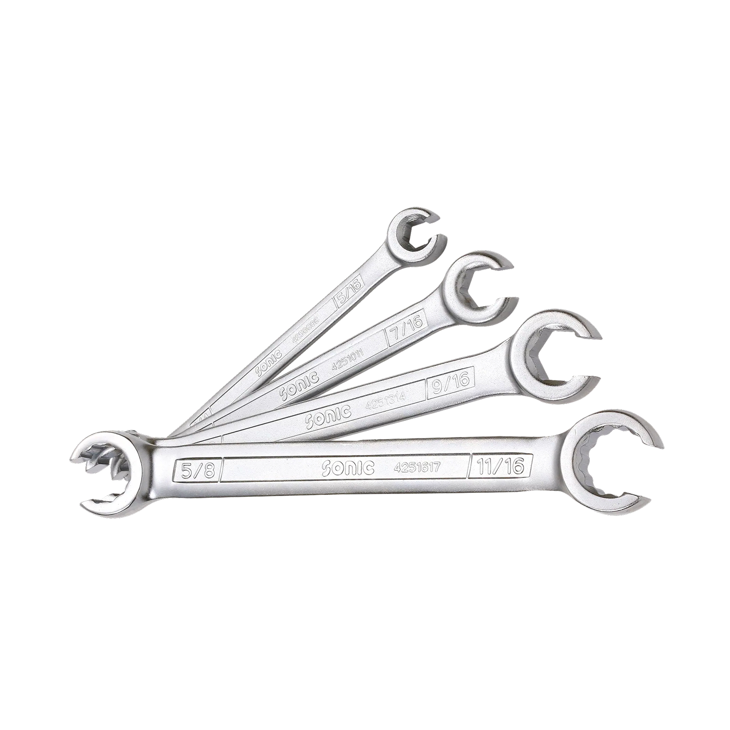 Sonic 600402 Ringsleutelset''open Model''(SAE) - 4 Delig