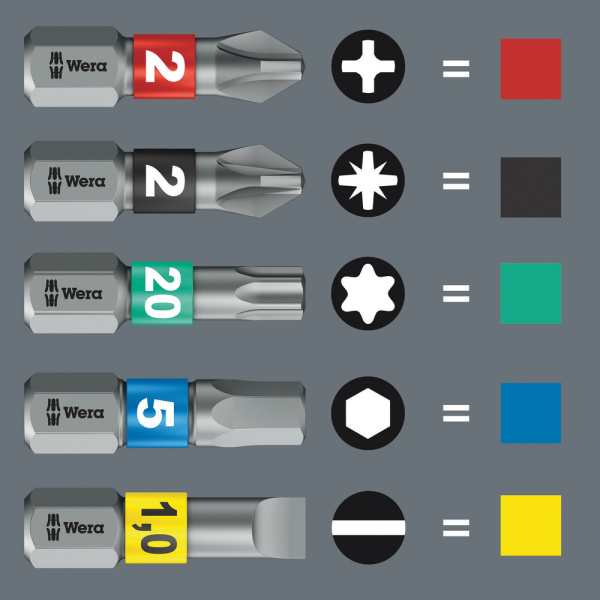 Wera 05057460001 Kraftform Kompakt 100 Gereedschapset In Etui - 52-delig - Detailed view of the product
