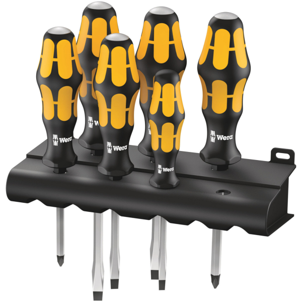 Wera 05018282001 6 Delige Kraftform Plus Schroevendraaierset Met Slagkop - S/PH