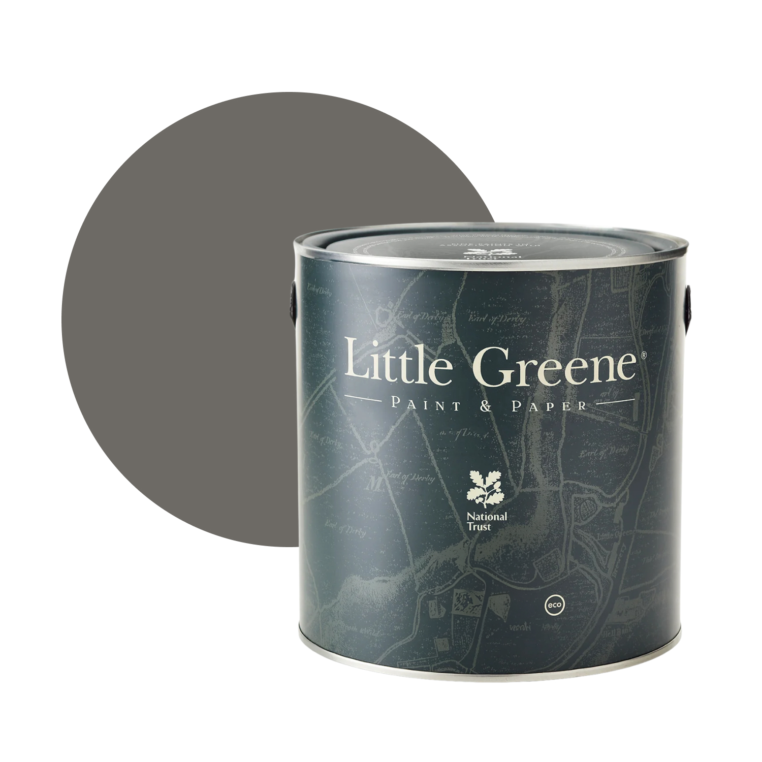 Little Greene Interior Oil Eggshell - Dark Lead Colour No. 118 - 1L