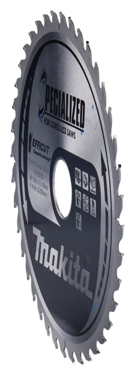 Makita E-12170 Efficut Cirkelzaagblad WPC - 185x30x1,5mm 40T thumbnail 3