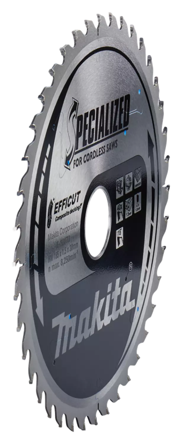 Makita E-12170 Efficut Cirkelzaagblad WPC - 185x30x1,5mm 40T thumbnail 2