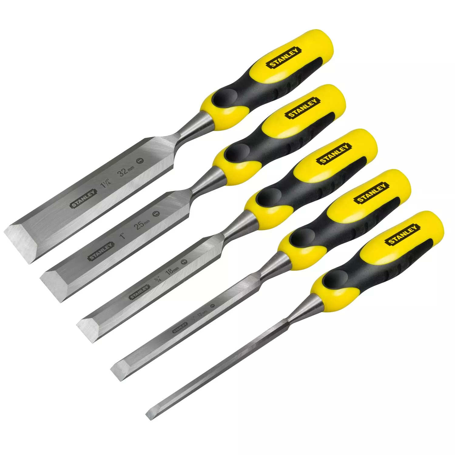 Stanley 2-16-885 5-delige Steekbeitelset Dynagrip - 6/12/18/25/32mm afbeelding