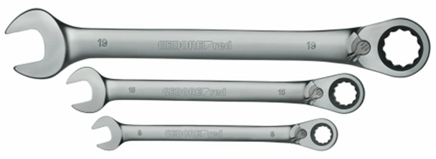 Gedore RED R07205012 Ring-/steekratelsleutelset - 8-19mm - 12-delig