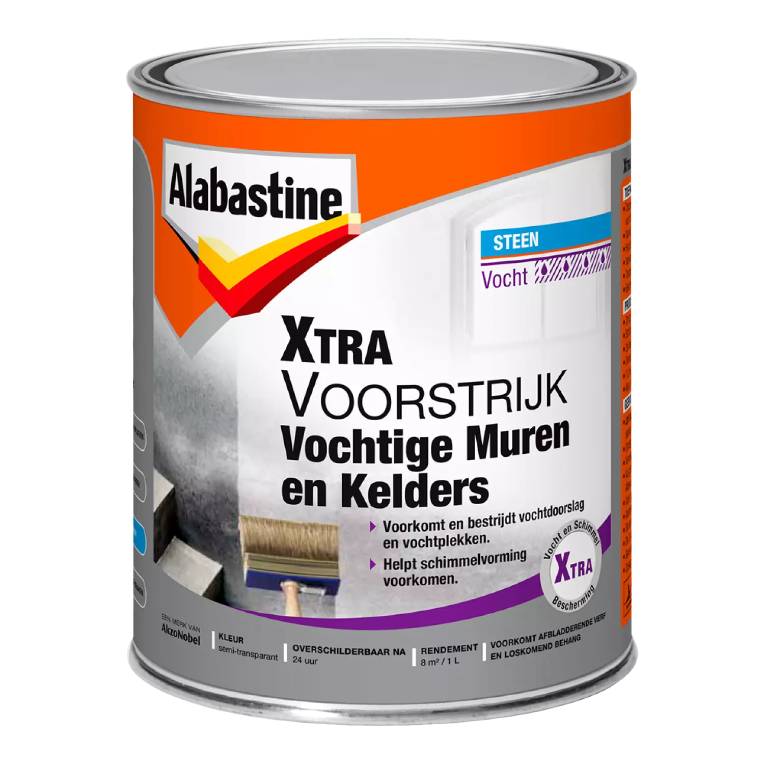 Alabastine Xtra Voorstrijk Vochtige Muren En Kelders - 1L