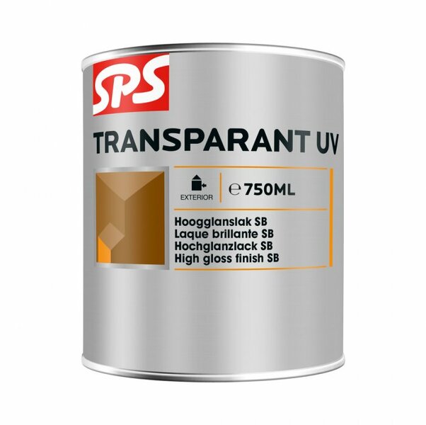 sps transparant uv noten 0.75 ltr