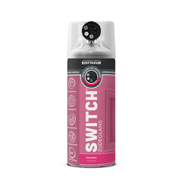 Rust-Oleum Switch Spuitlak - Zijdeglans Roze Fresia - 400ml - Default image for the product