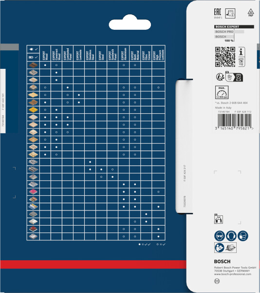 Bosch 2608644016 Expert Cirkelzaagblad - 160 X 20 X 24T - Hout - Carbide - Detailed view of the product