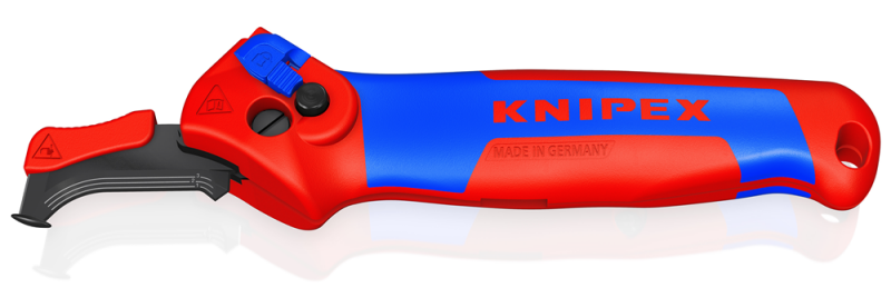 Knipex 16 50 145 SB Ontmantelingsmes - Instelbaar - Ratelfunctie - Tot 7mm - Incl. Glijschoen - Detailed view of the product