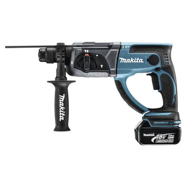 Makita DHR202RFJ 18V Li-Ion Accu SDS-plus Combihamer Set (2x 3.0Ah Accu) In Mbox - 2J - Detailed view of the product