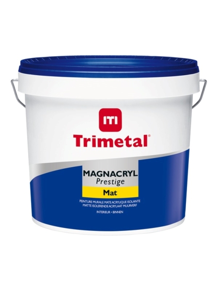 Trimetal Magnacryl Prestige Mat - Muurverf Binnen - 10 liter - Wit