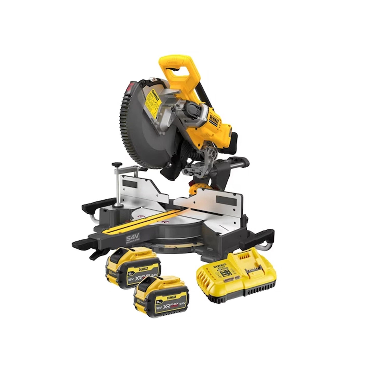 DeWALT DCS781X2-QW Li-Ion Accu 54V Brushless Afkort-/verstekzaagset 9.0Ah - 305mm