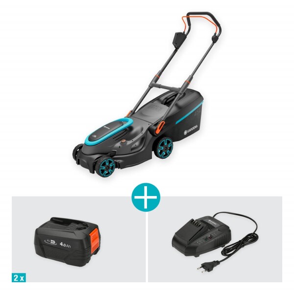 Gardena PowerMax 37/36V P4A Accu Grasmaaier Set (1x 4.0Ah) - 37cm - Detailed view of the product