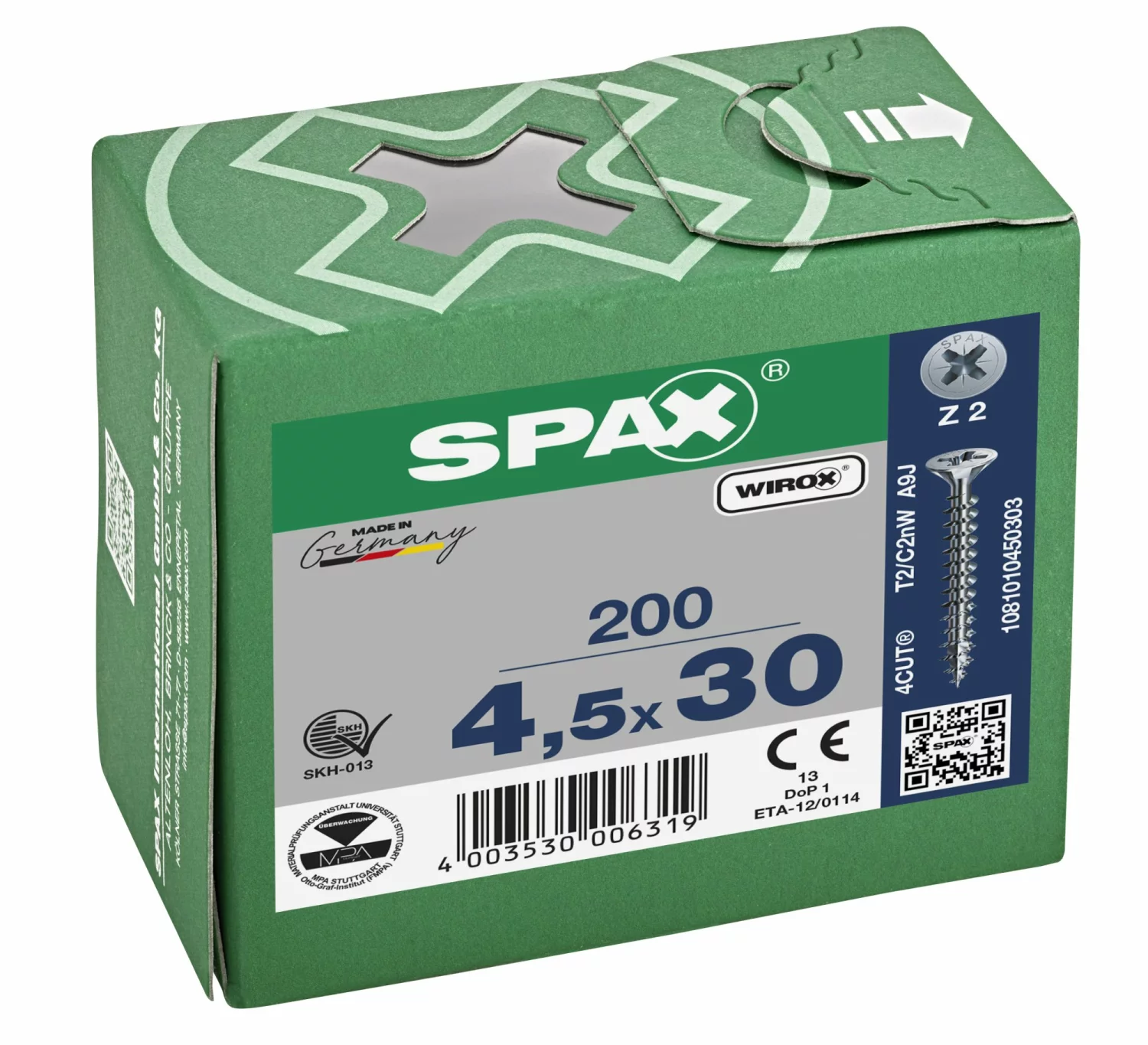 SPAX Universele Schroeven Verzonken Kop - Voldraad - Z2 - 4.5x30 Mm (200st) thumbnail 4