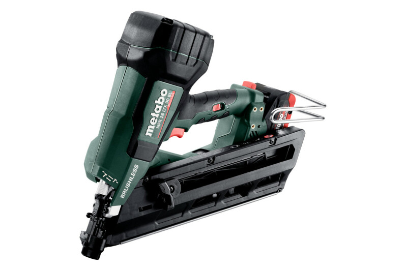 Metabo NFR 18 LTX 90 BL 18V Accu Tacker Set (2x 4.0Ah Accu) In MetaBOX - 50-90mm - Detailed view of the product