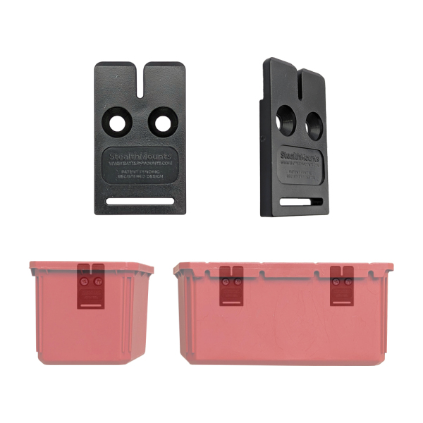 StealthMounts OM-BIN-BLK-8 Bin Buddy Mount - Voor Milwaukee PACKOUT™ / Ridgid / AEG / Keter - Zwart - 8 Stuks - Detailed view of the product
